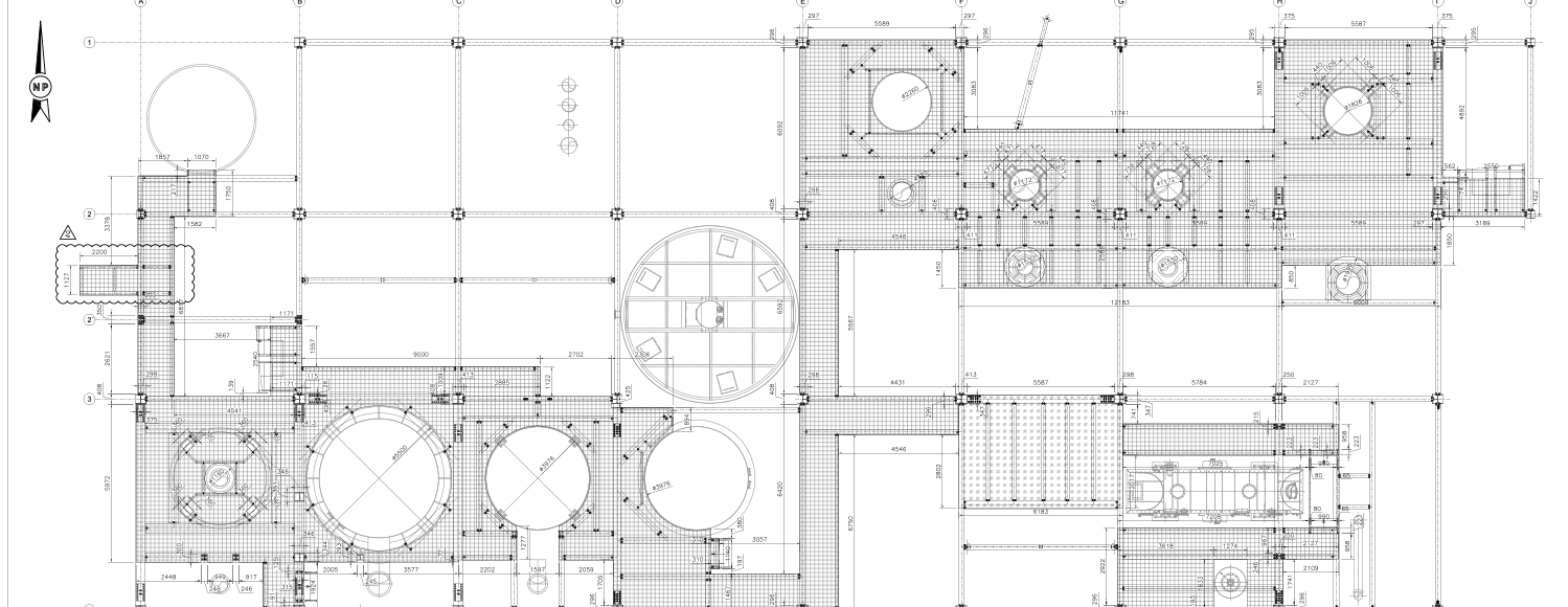 Plano Obra Civil y Estructuras